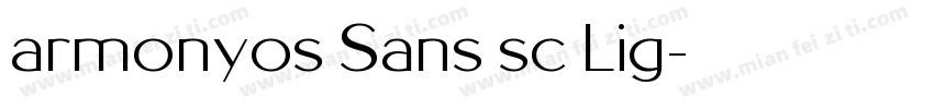 armonyos Sans sc Lig字体转换